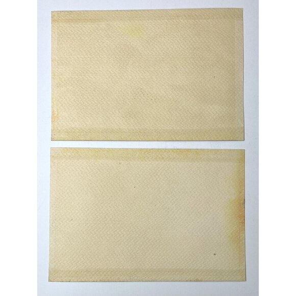 VTG 1978 Pair 9"x6” Orange Landscape WATERCOLOR Original Fine Art Signed G. REY - Picture 4 of 4